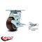 Service Caster 4 Inch Polyurethane Caster with Roller Bearing and Brake/Swivel Lock SCC SCC-30CS420-PPUR-TLB-BSL - alternate 2